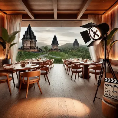 Keindahan Interior Restoran Abhayagiri Dipuji oleh Hanung Bramantyo